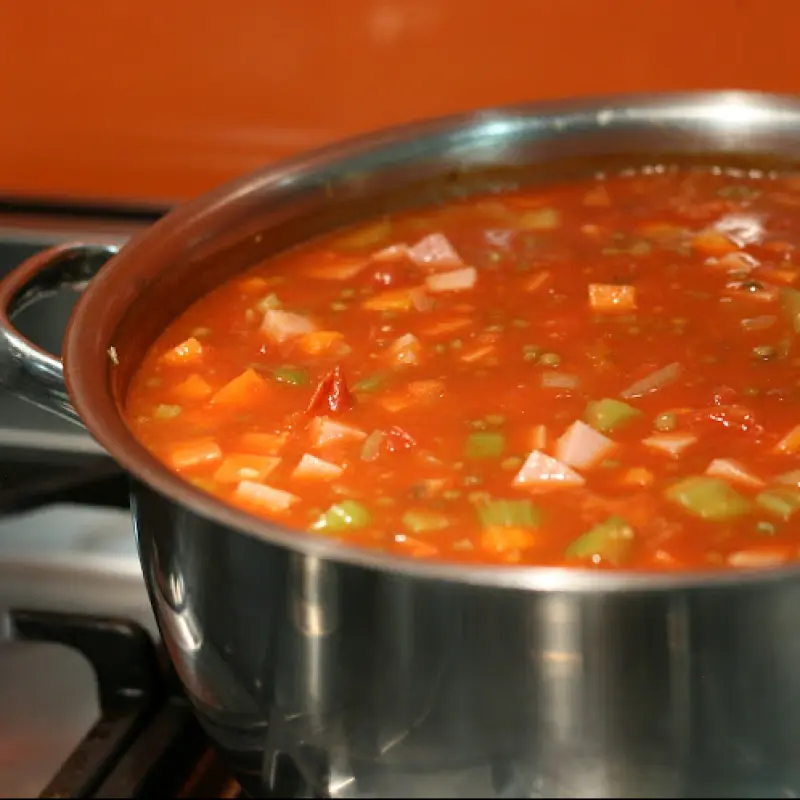 Ham Lentil And Vegetable Tomato Soup