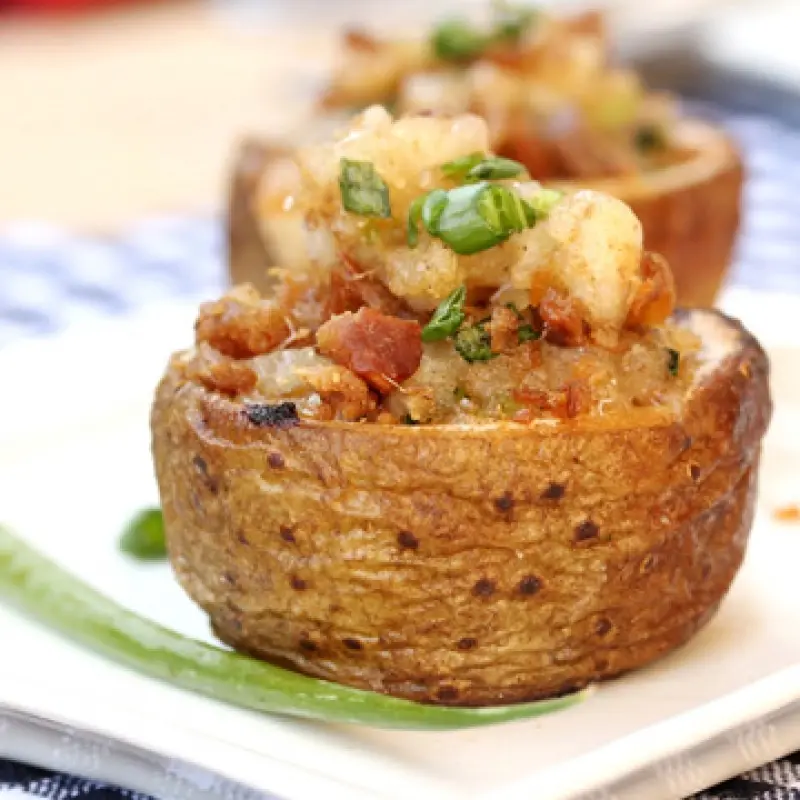 Brown Butter And Bacon Cheese Potato Cups
