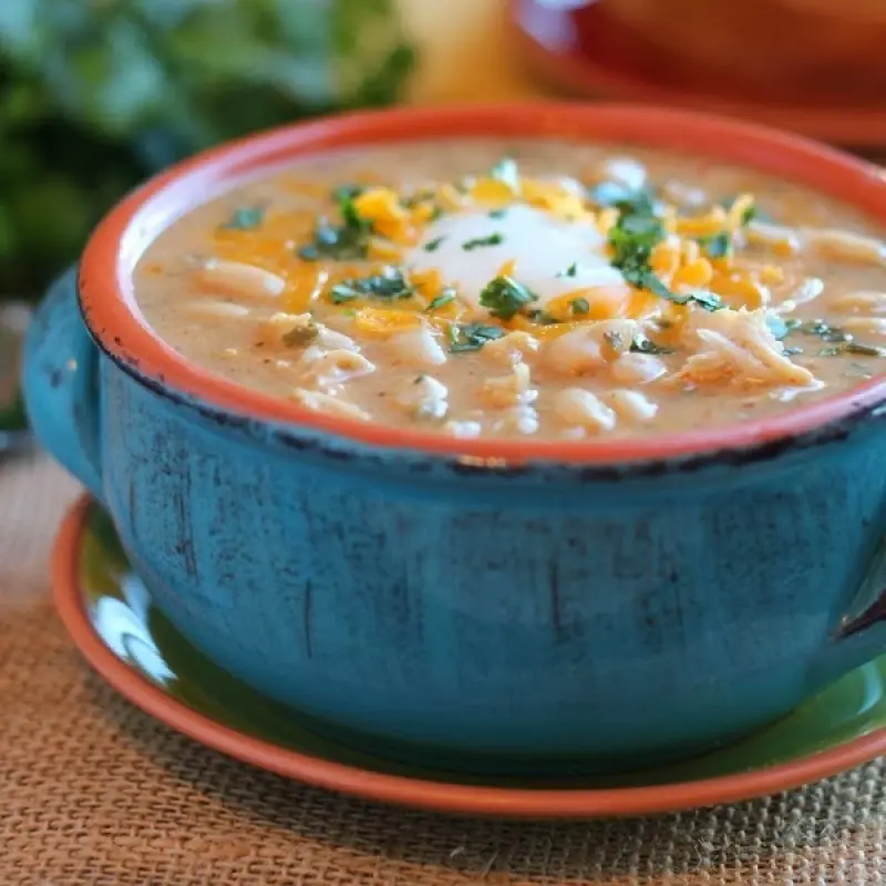Slow Cooker White Chicken Chili