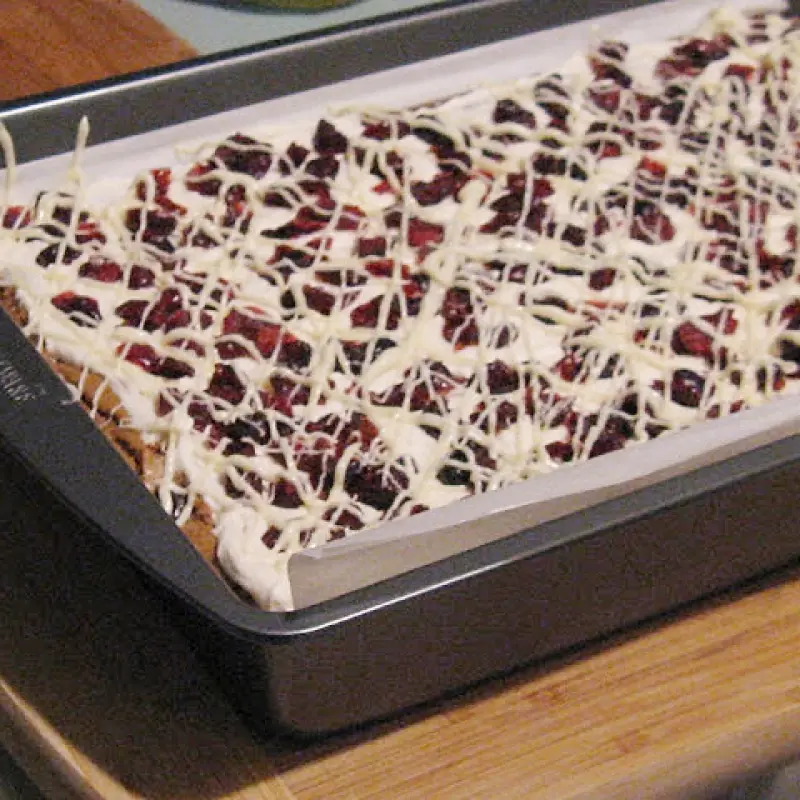 White Chocolate Cranberry Bars
