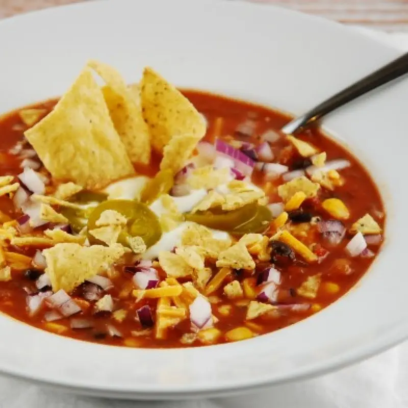 Crockpot Chicken Tortilla Soup