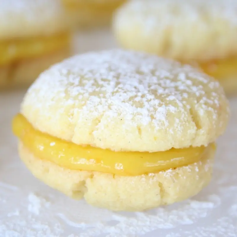 Shortbread Cookies With Orange Creme Frosting