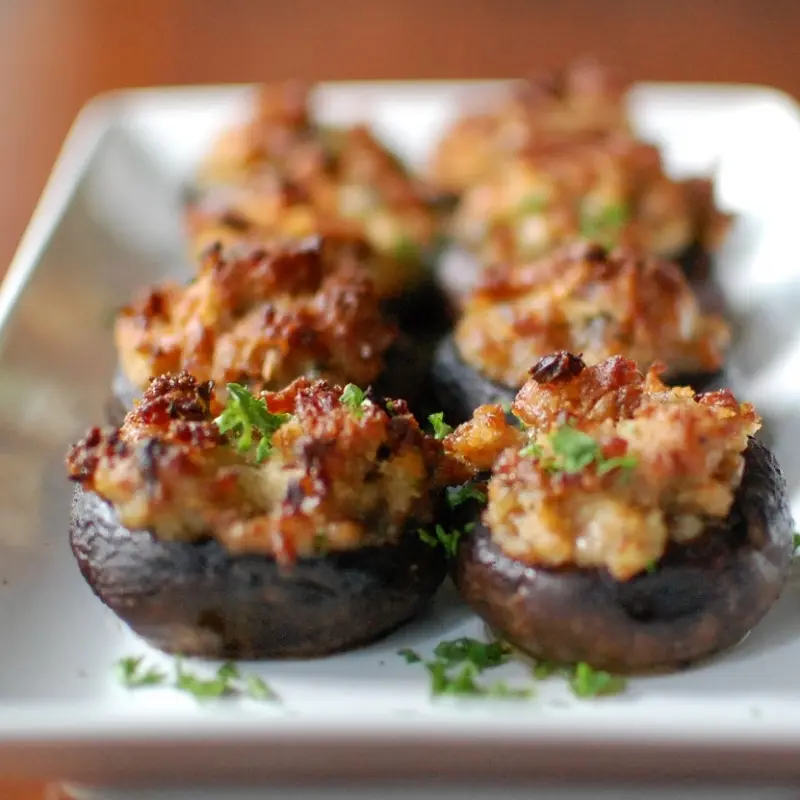 Sausage Stuffed Mushrooms