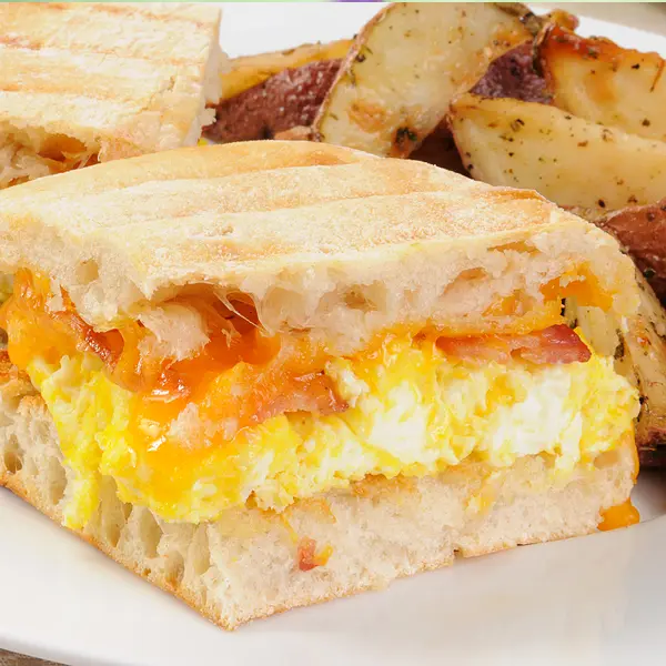 Breakfast Scrambled Egg Panini