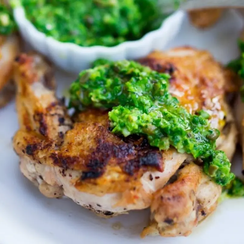 Chicken with Italian Style Salsa Verde