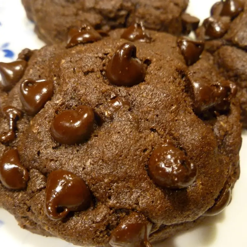 Bakery Style Double Chocolate Cookies