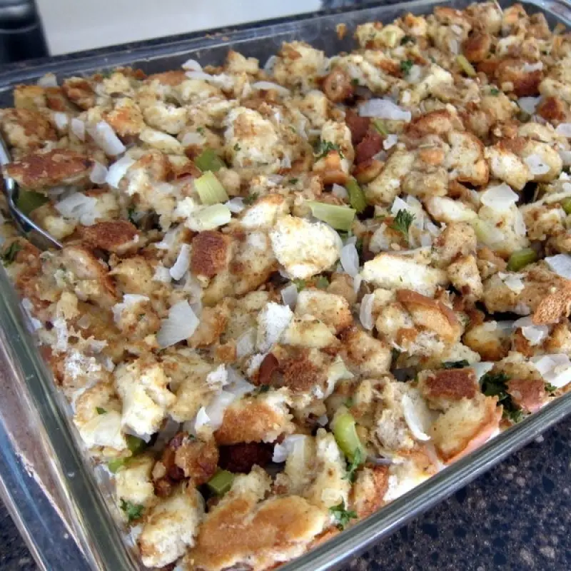 Baked Homemade Thanksgiving Stuffing