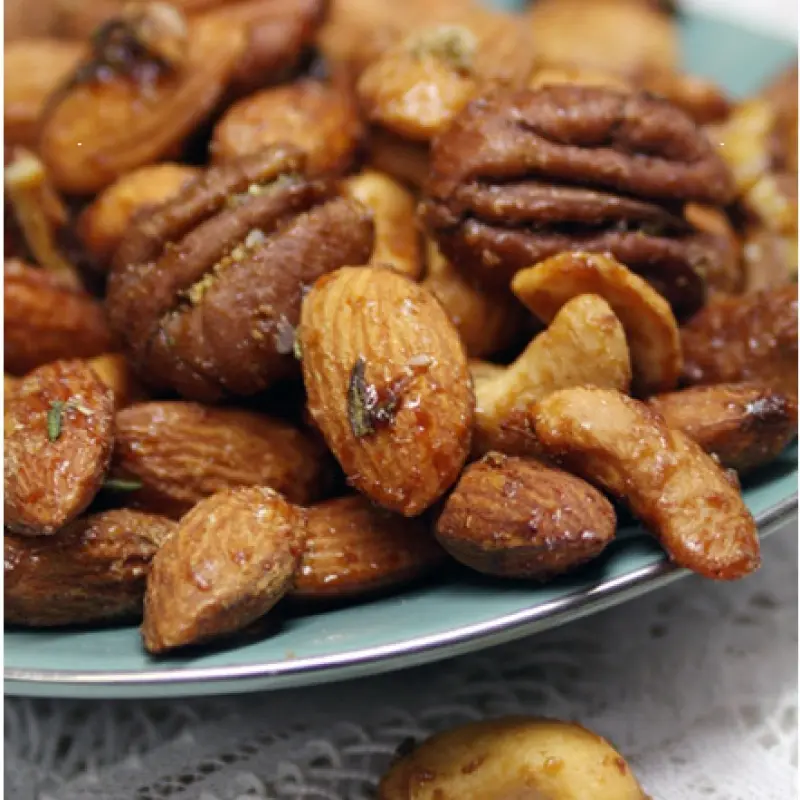 Chipotle Rosemary Spiced Nuts