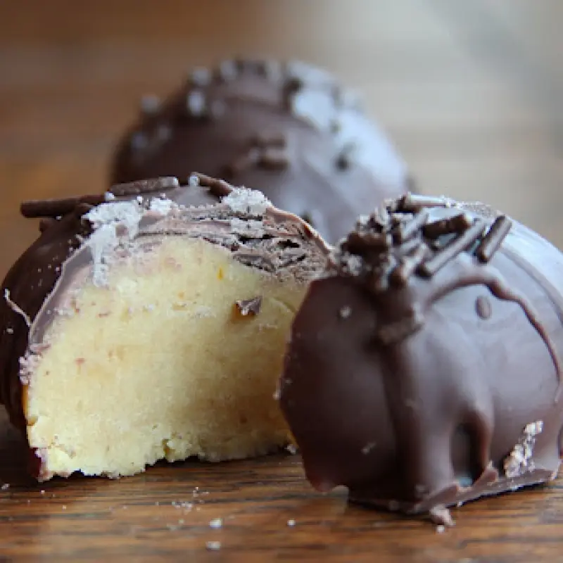 Pumpkin Spice Shortbread Truffles