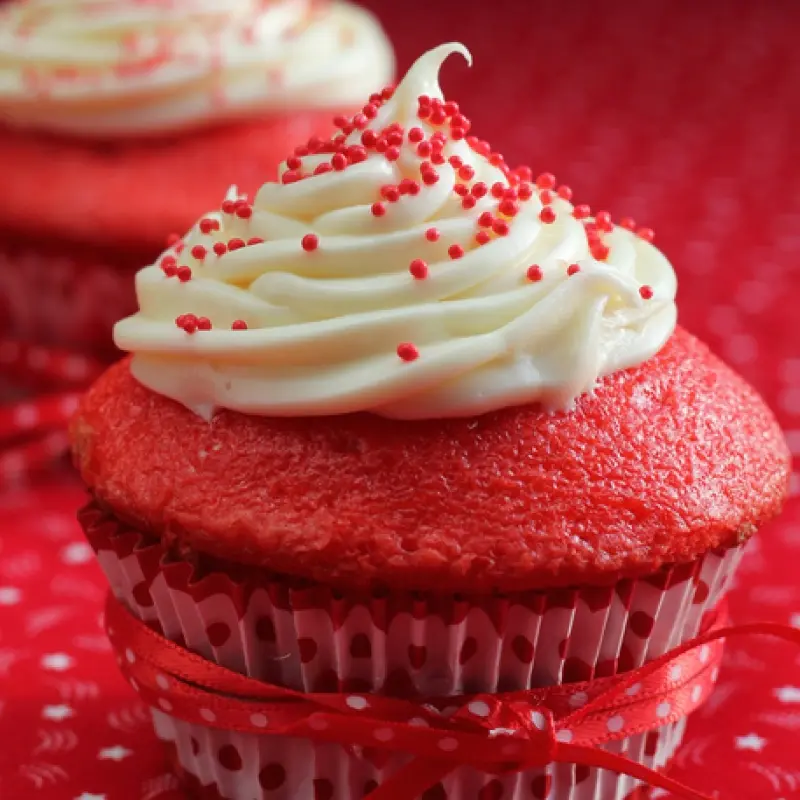 Lightened Up Red Velvet Cupcakes