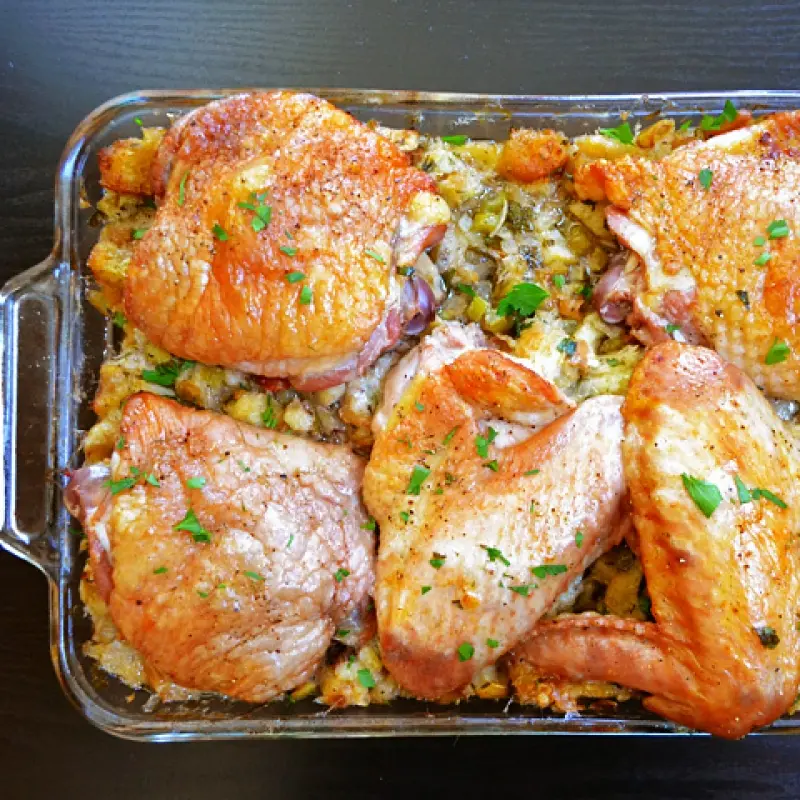 Turkey and Stuffing Casserole
