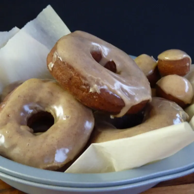 Pumpkin Doughnuts with Spiced Buttermilk Glaze