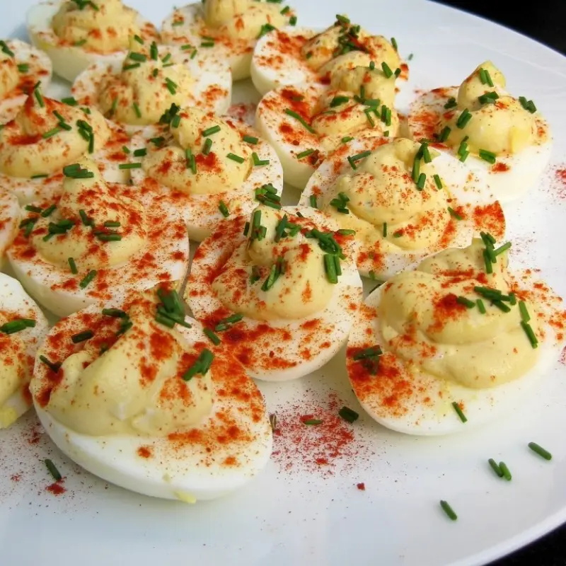 Smoky Devilled Eggs