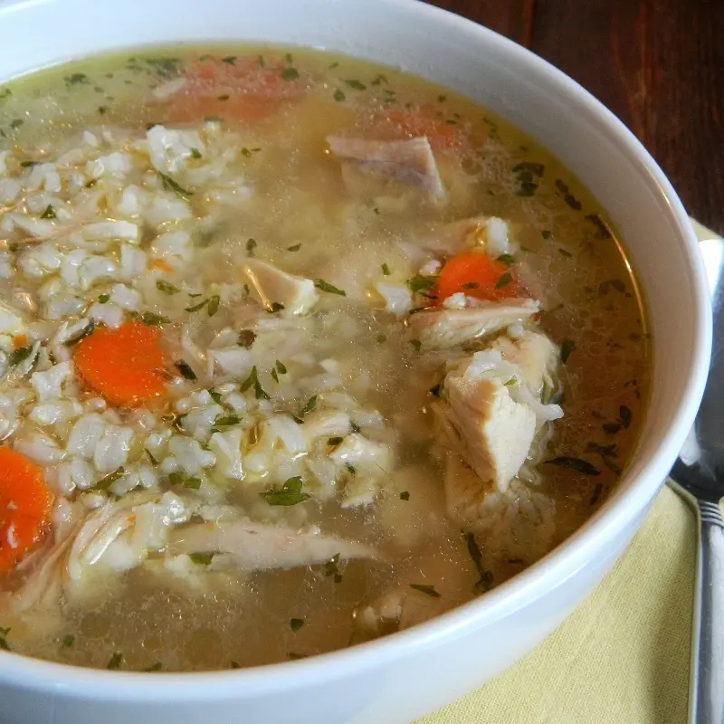 Comfort Food Chicken Rice Soup