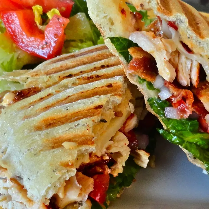 Southwest Chicken and Swiss Panini