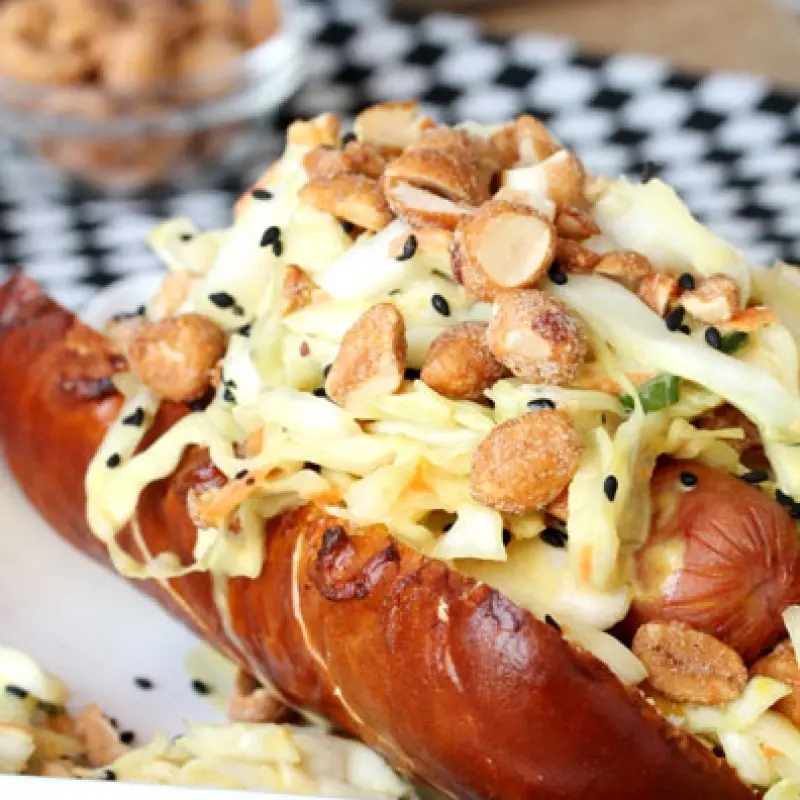 Honey Mustard Slaw Dog
