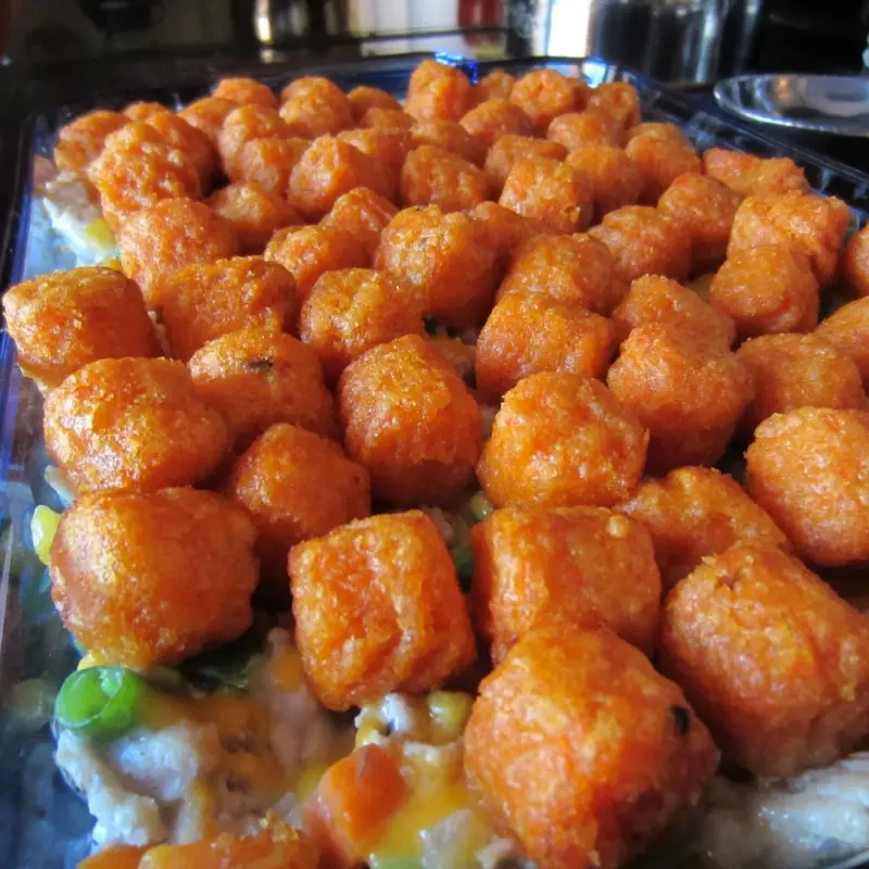 Sweet Potato Tater Tot Casserole