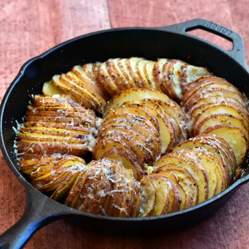 Potatoes with Parmesan and Roasted Garlic