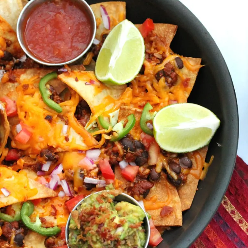 Chili Bacon Nachos
