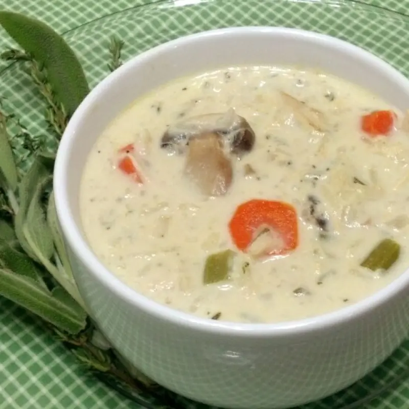 Herbed Turkey Mushroom Soup