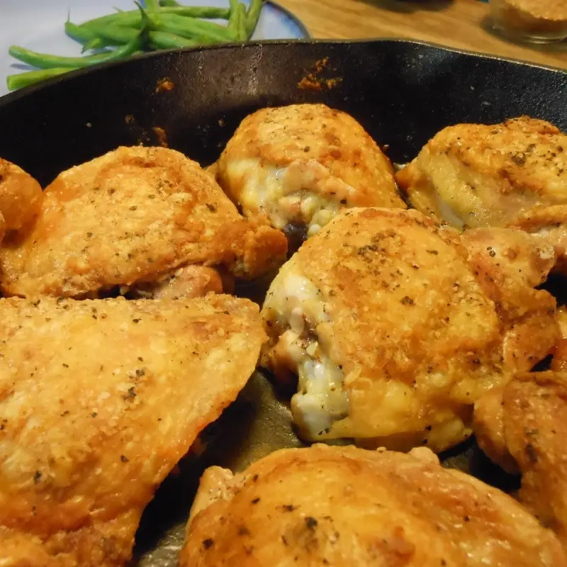 Pan Roasted Chicken Thighs