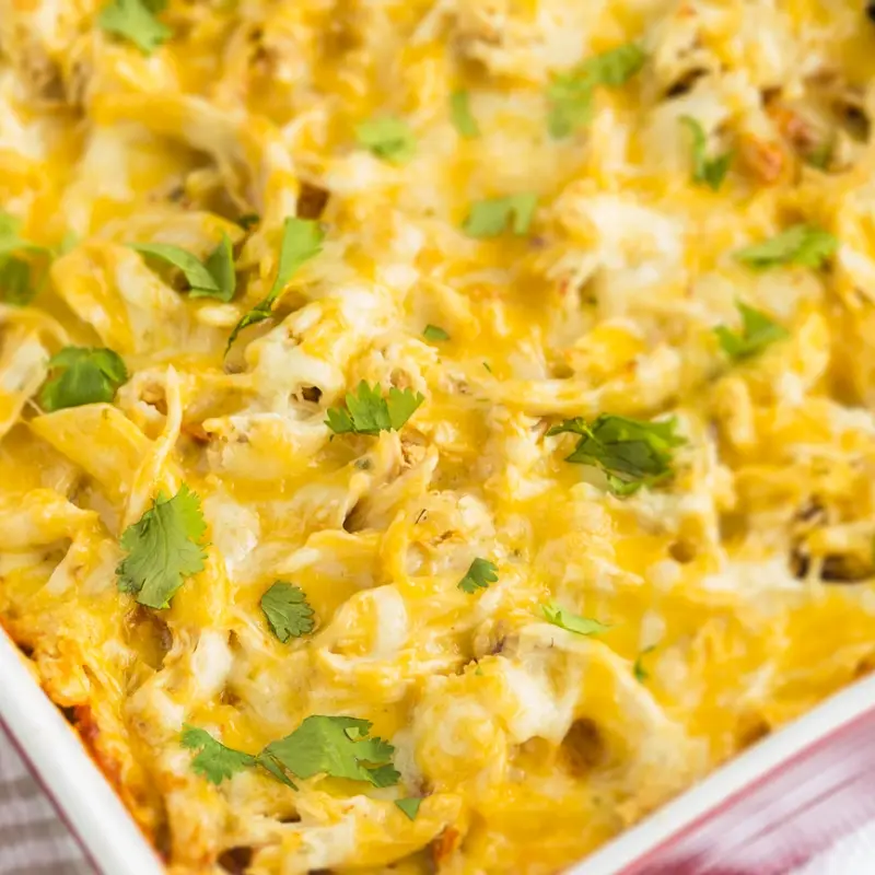 Cheesy Chicken Noodle Casserole