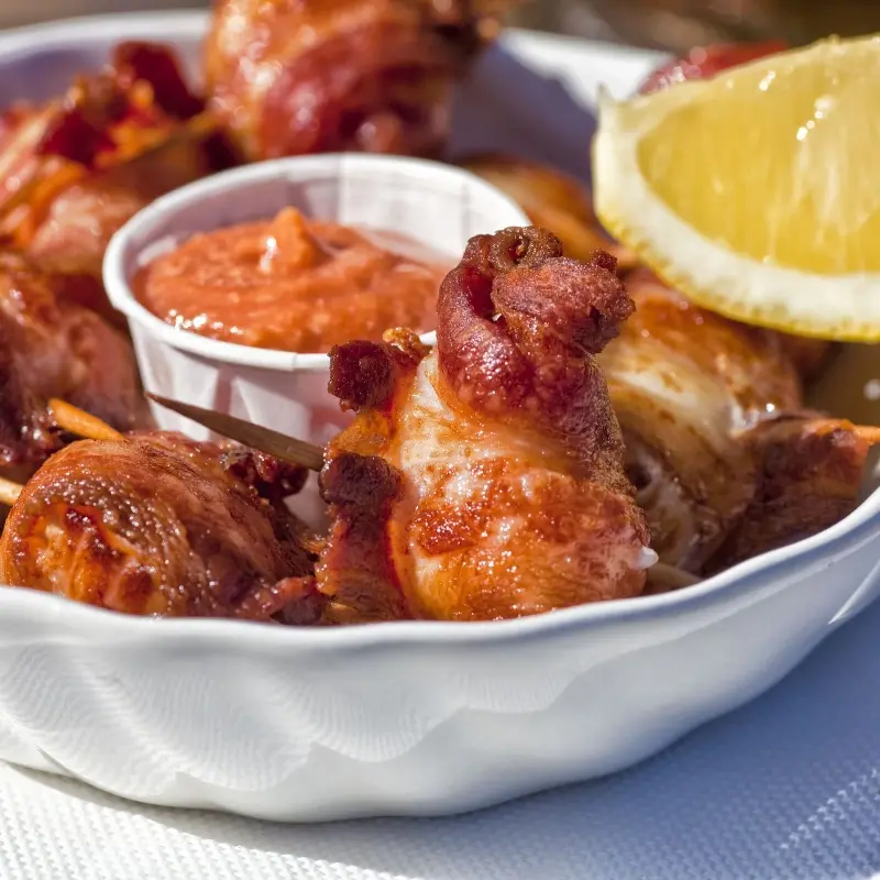Cajun Bacon Wrapped Scallops