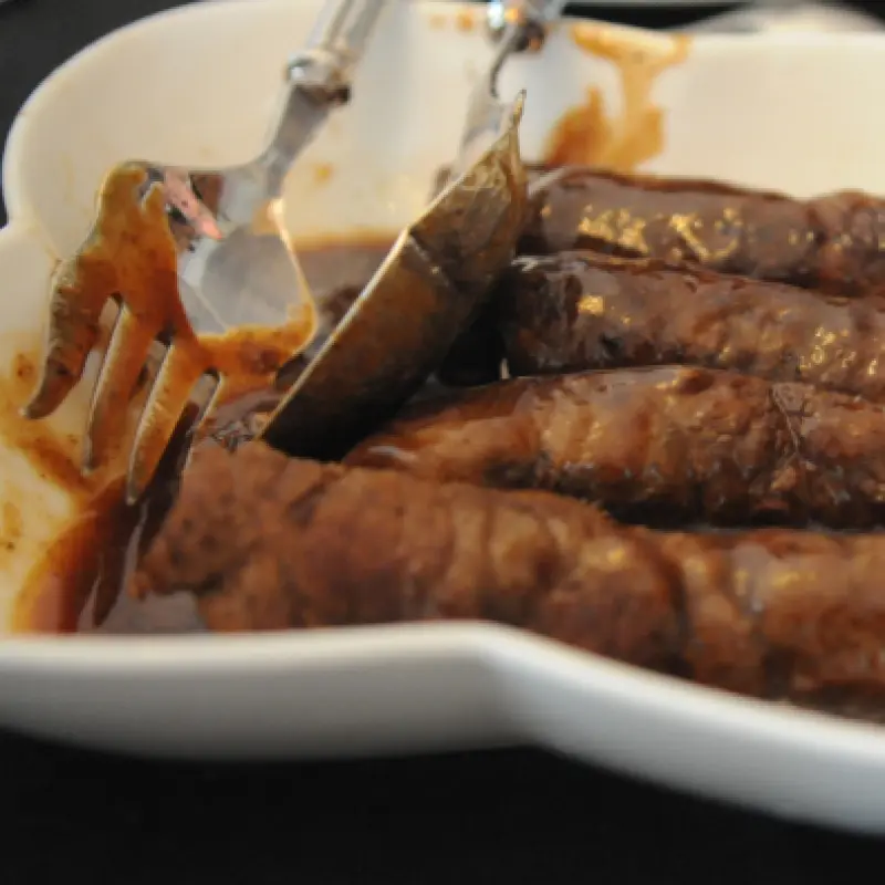 Bacon and Beef Rouladen Rollups