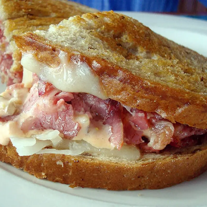 Turkey Pastrami Reuben Sandwiches