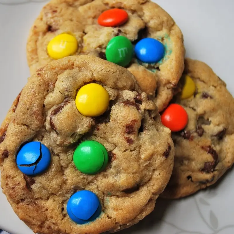 M&M Chocolate Chip Cookies