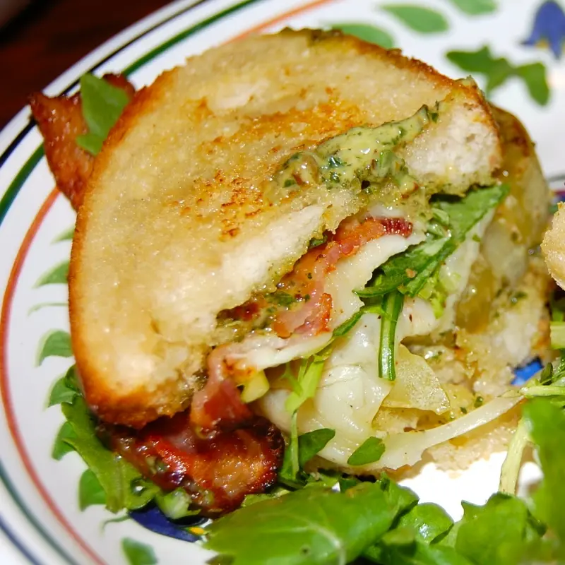 Bacon and Fried Green Tomato Sandwich