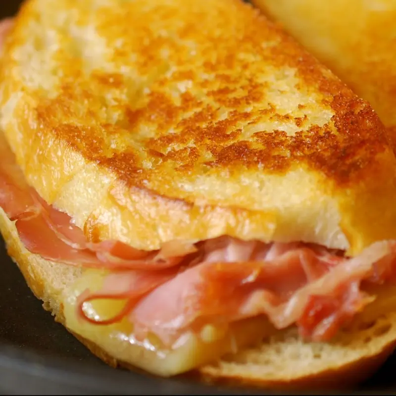 Gourmet Grilled Ham & Cheese Sandwich