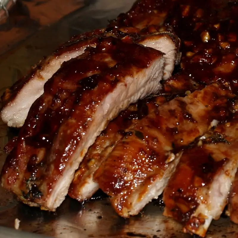Garlic Encrusted Baby Back Ribs