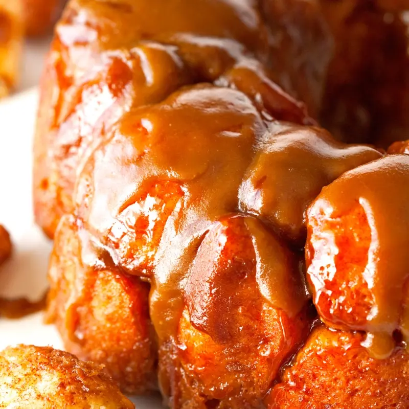 Monkey Bread with Salted Caramel Sauce