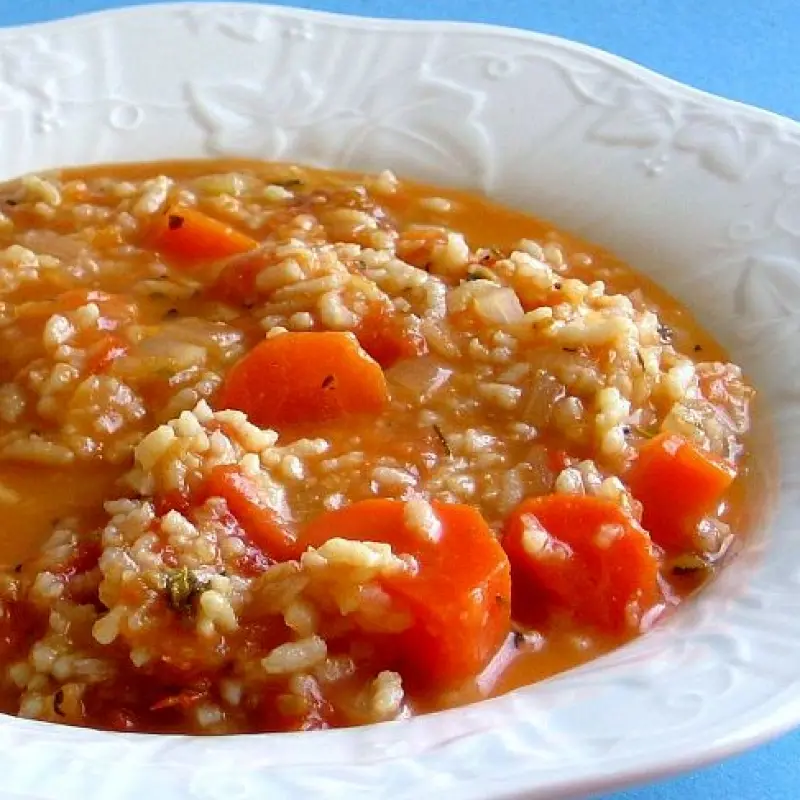Polish Tomato Rice Soup