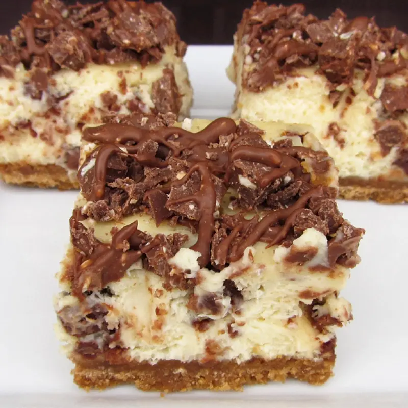 Toblerone Cheesecake Bars