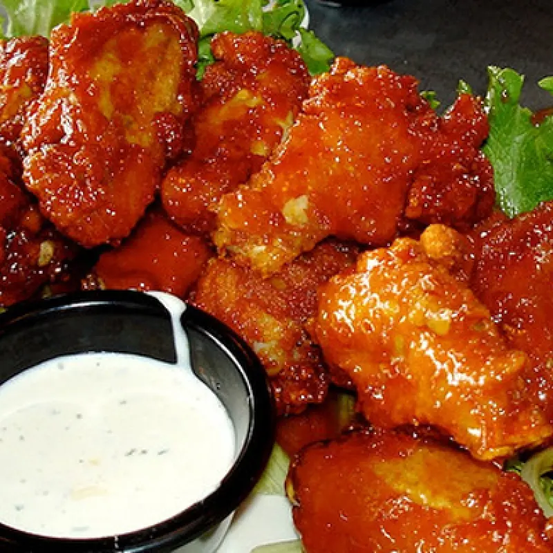 Buffalo Wings and Blue Cheese Dip