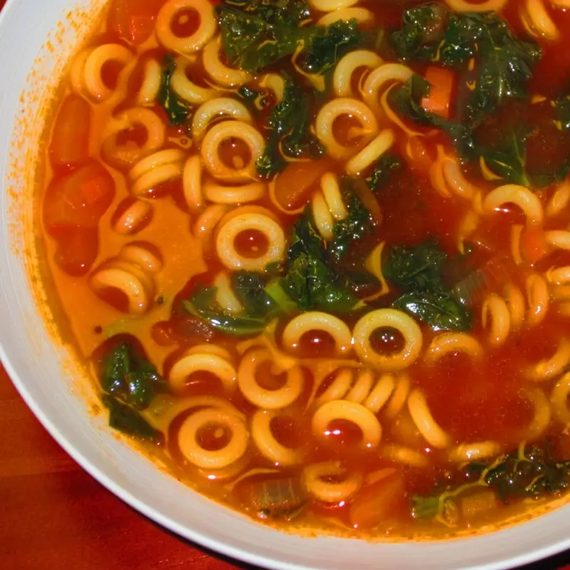 Grown-up Spaghetti-o Soup