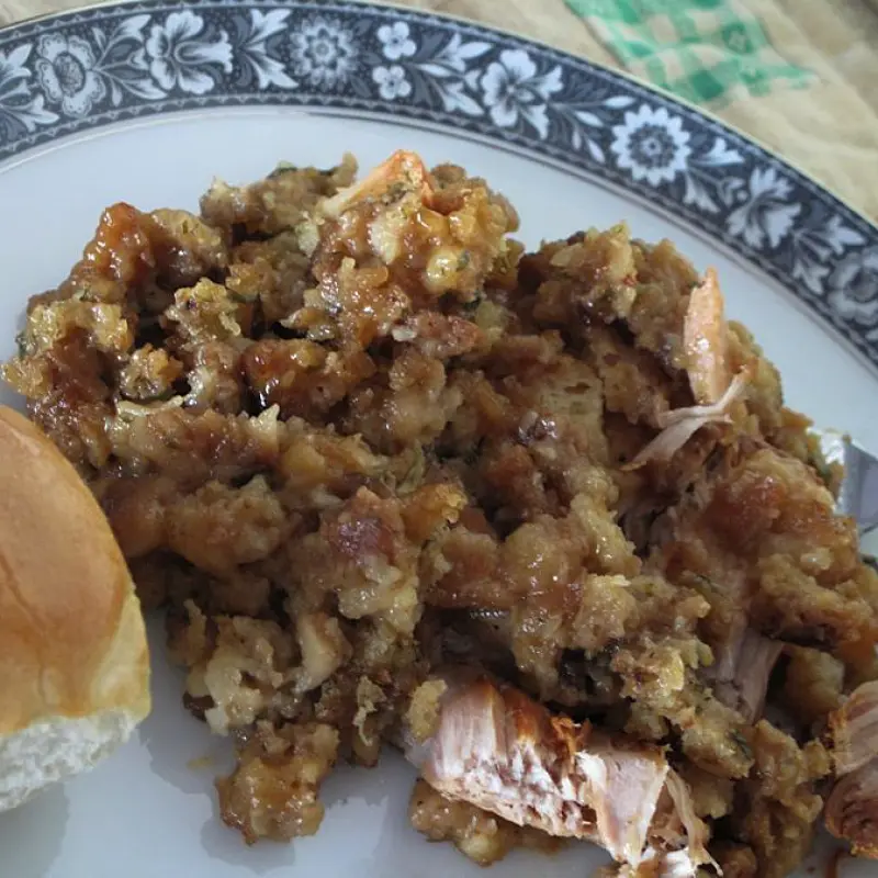Apple Stuffing Pork Chops
