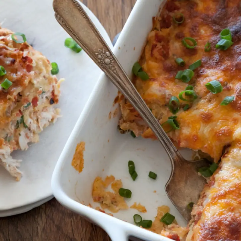 Shredded Chicken Mexican Lasagna