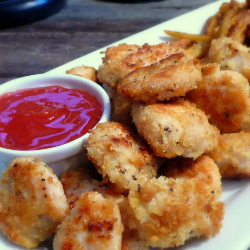 Simple & Quick Baked Chicken Nuggets