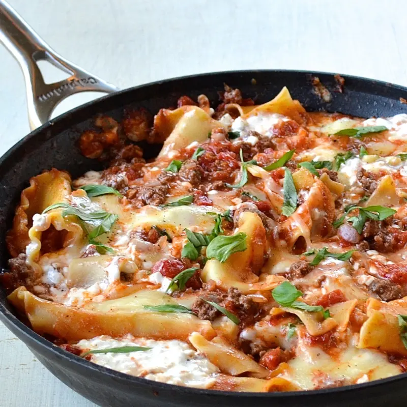 Easy Skillet Lasagna
