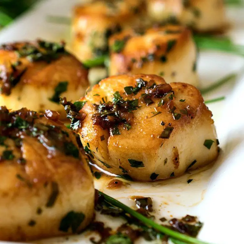 Perfect Pan Seared Scallops