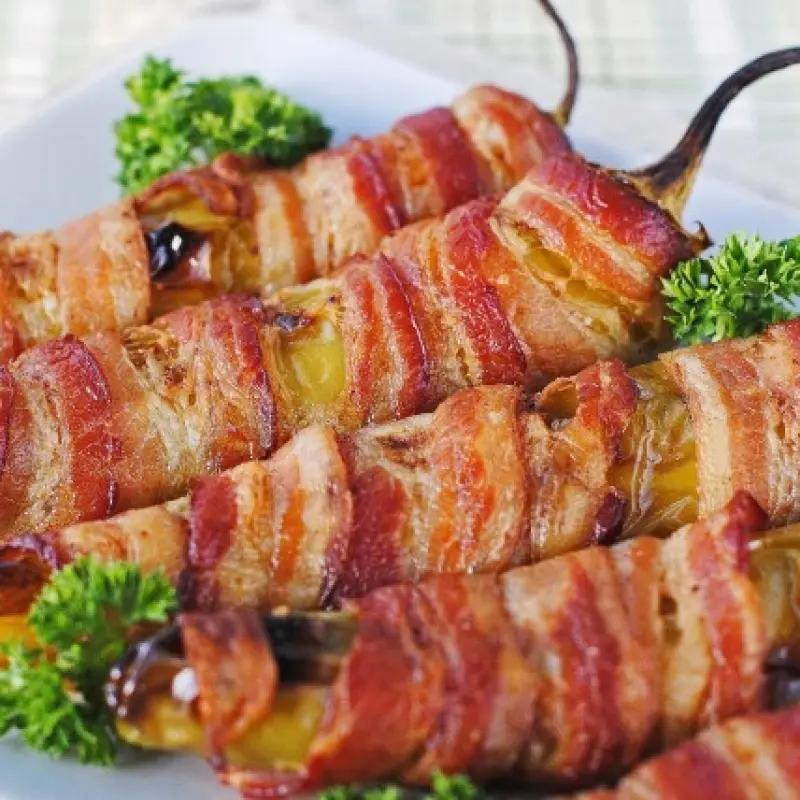 Bacon-Wrapped Stuffed Peppers