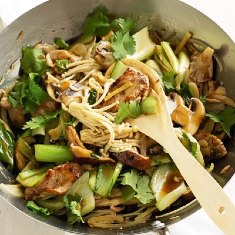 Pork and Mushroom Stir-Fry