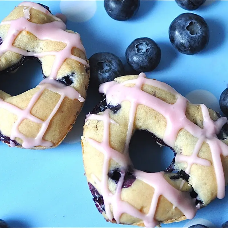 Baked Blueberry Donuts