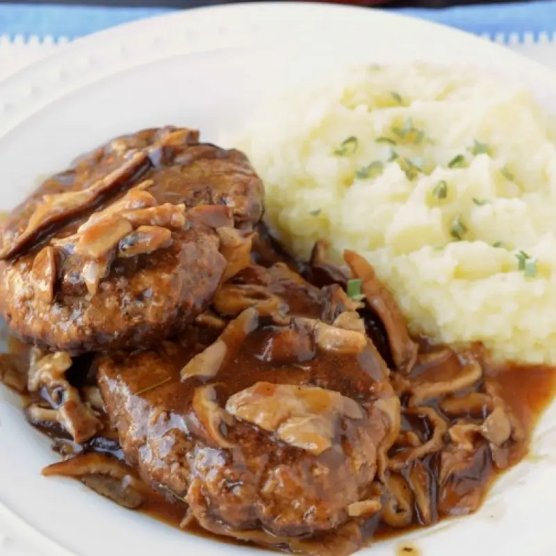 Deluxe Salisbury Steak with Mushroom Gravy