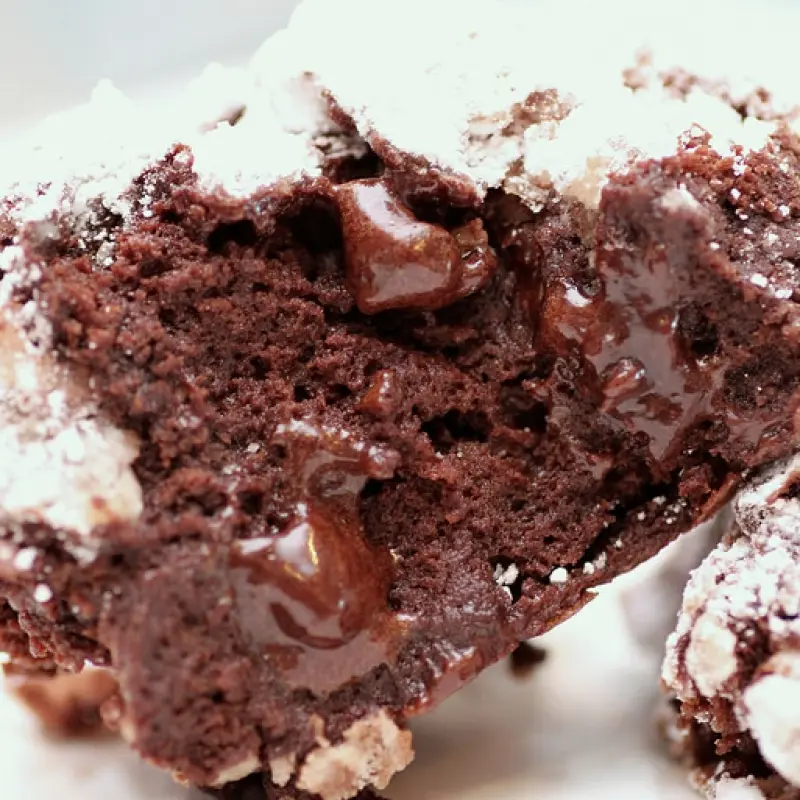 Flourless Deep Dark Chocolate Cookies