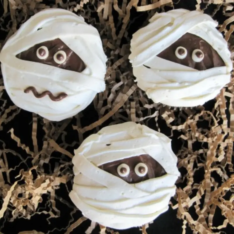 Happy Mummy Cupcakes - Refined Sugar and Gluten Free