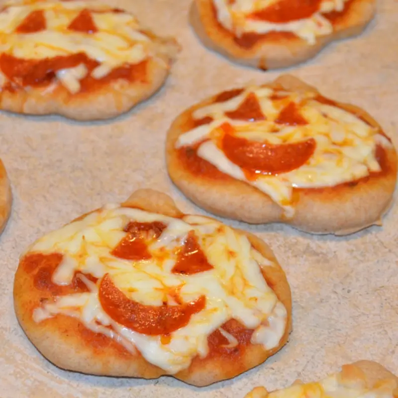 Halloween Personal Pizzas